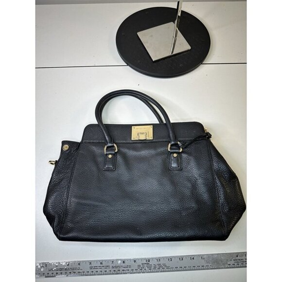 Michael Kors Black Satchel Leather Handbag no strap - Picture 5 of 8